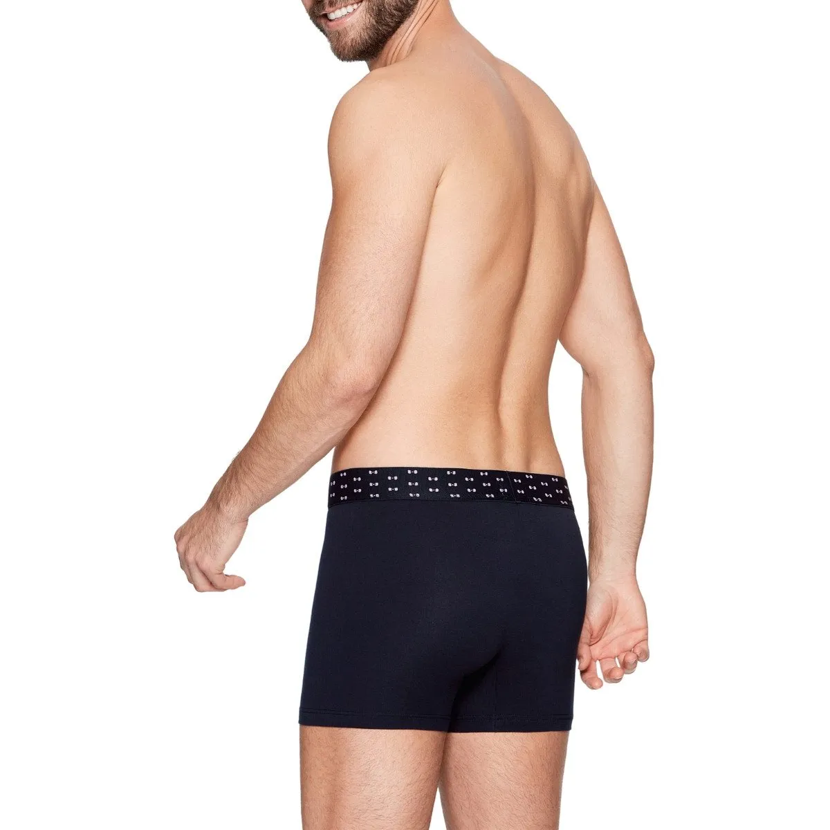 Pack de 2 boxers homme bleu avec ceinture imprimée par Eden Park