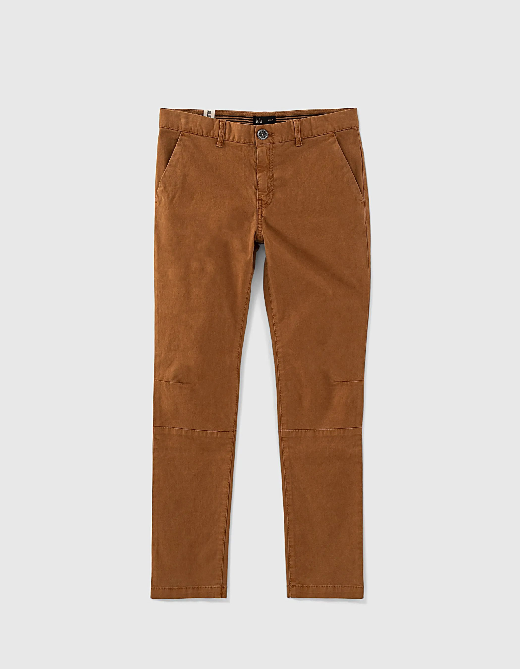 Pantalon chino dark brown avec ganses ceinture garçon