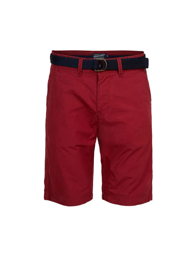 Petrol Industries | Short Chino Ceinture rouge| boutiques seven's