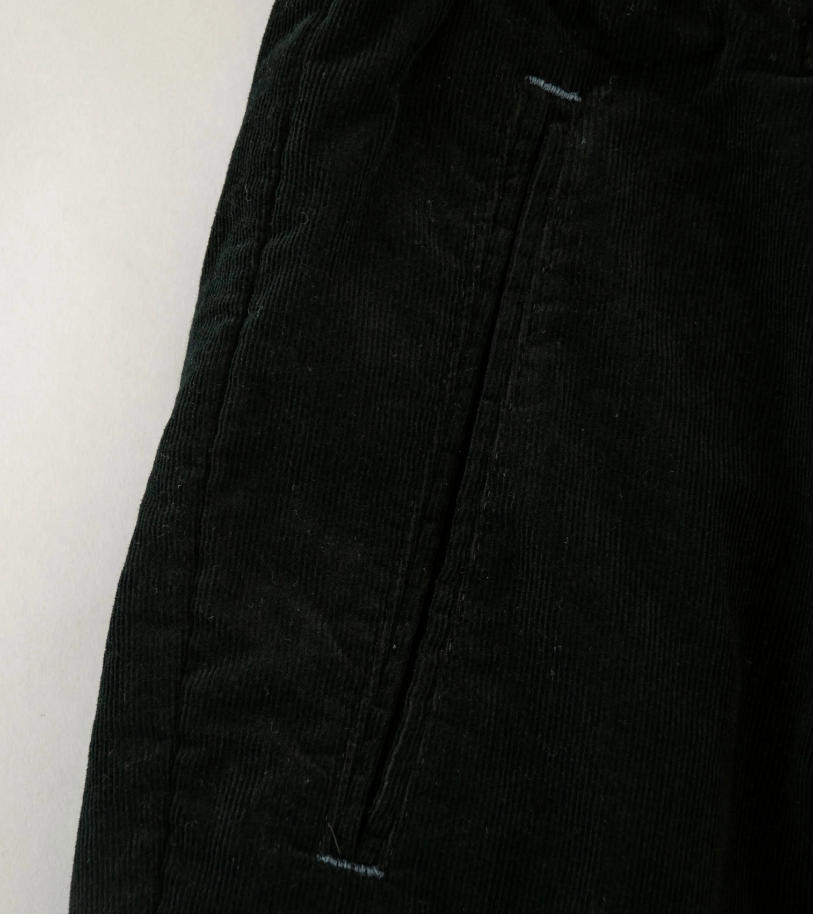 Post Overalls 'E-Z Lax 4 Shorts' (Black Summer Corduroy)