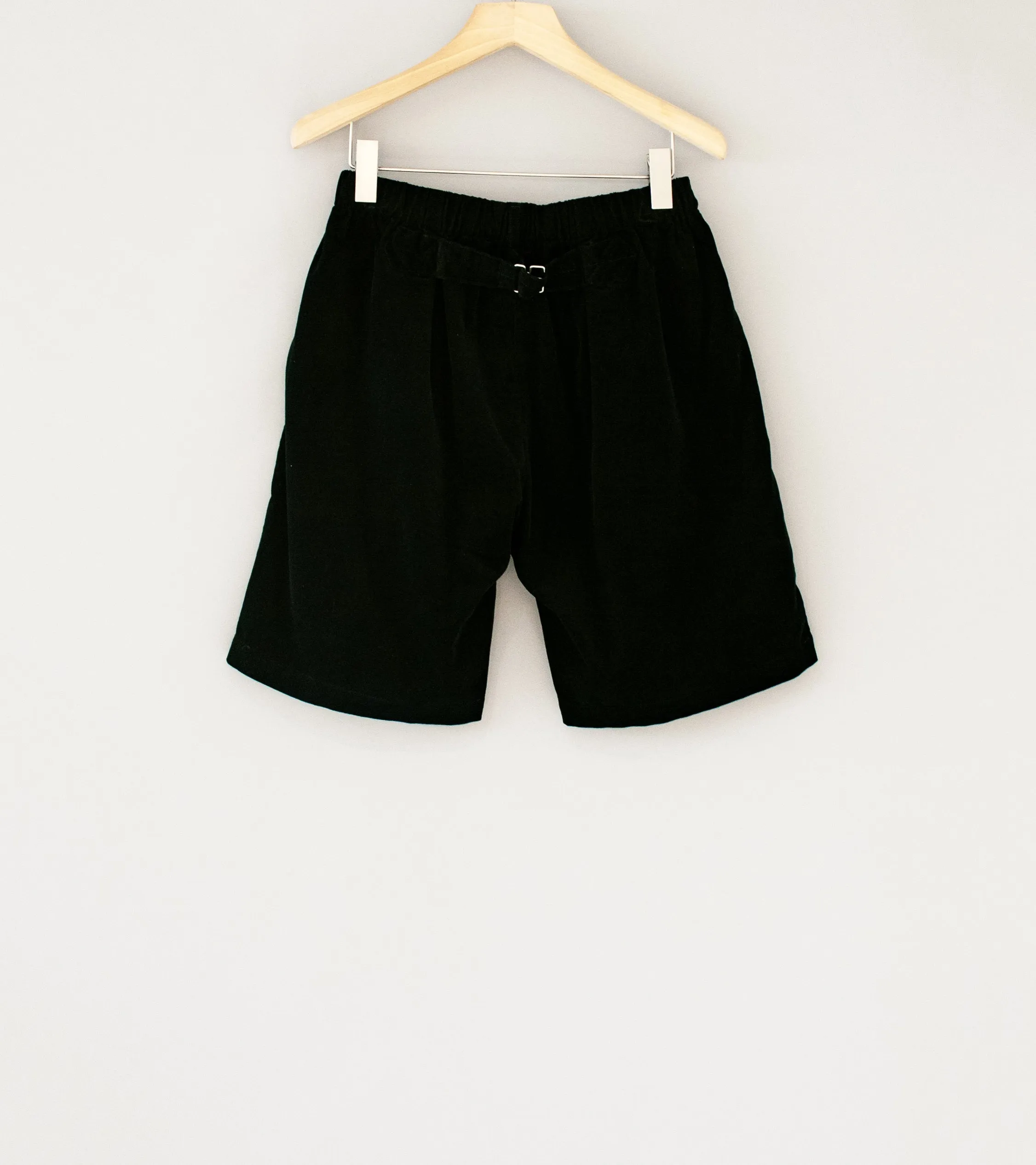 Post Overalls 'E-Z Lax 4 Shorts' (Black Summer Corduroy)