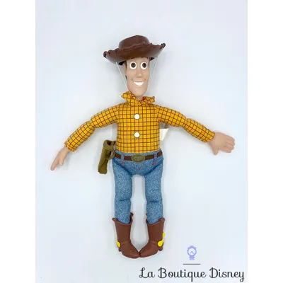 Poupée Woody Toy Story Disneyland Paris Disney cowboy chapeau marron jaune 33 cm