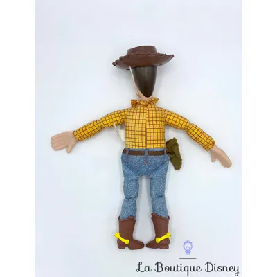 Poupée Woody Toy Story Disneyland Paris Disney cowboy chapeau marron jaune 33 cm