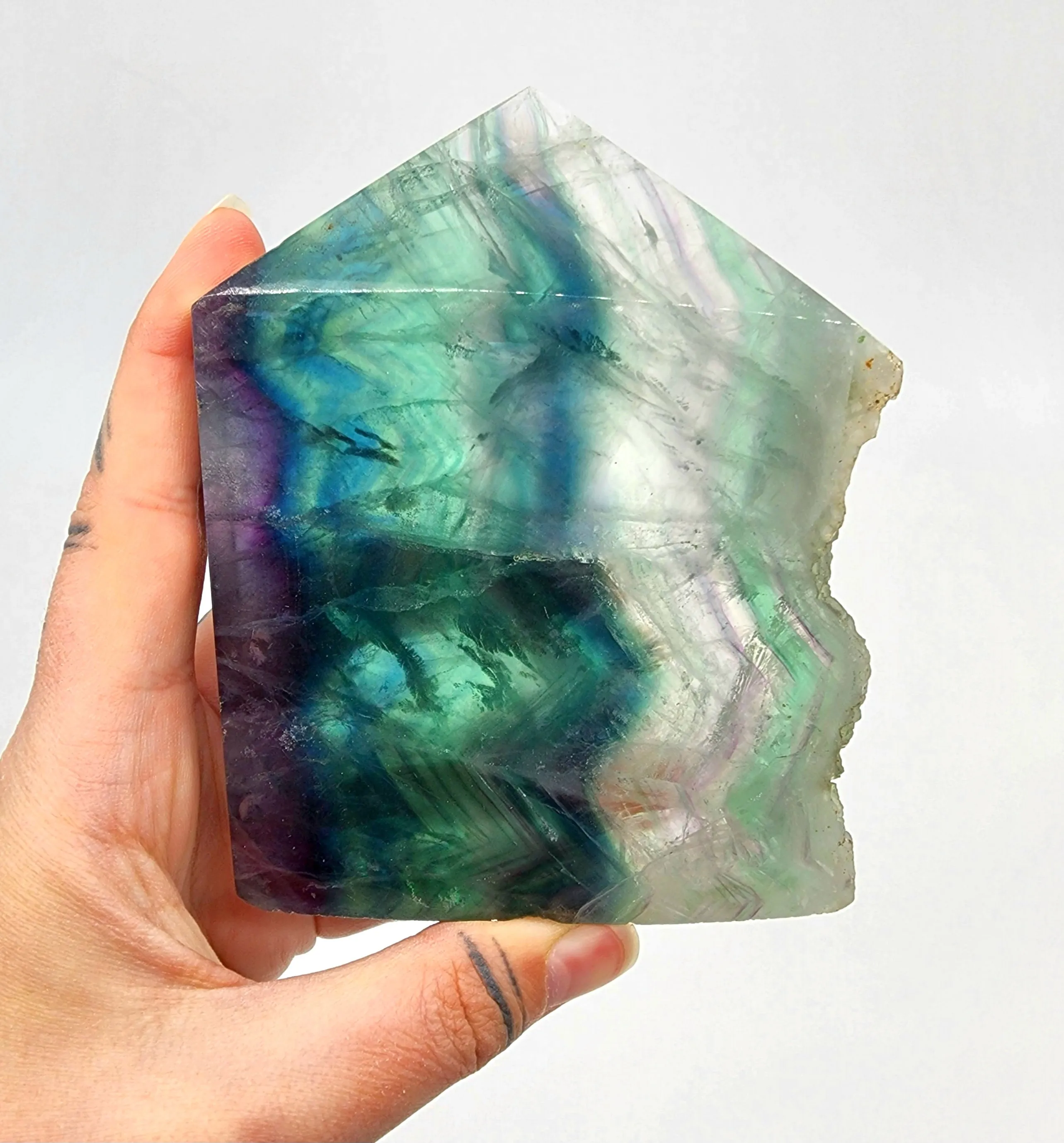 Rainbow Fluorite Points