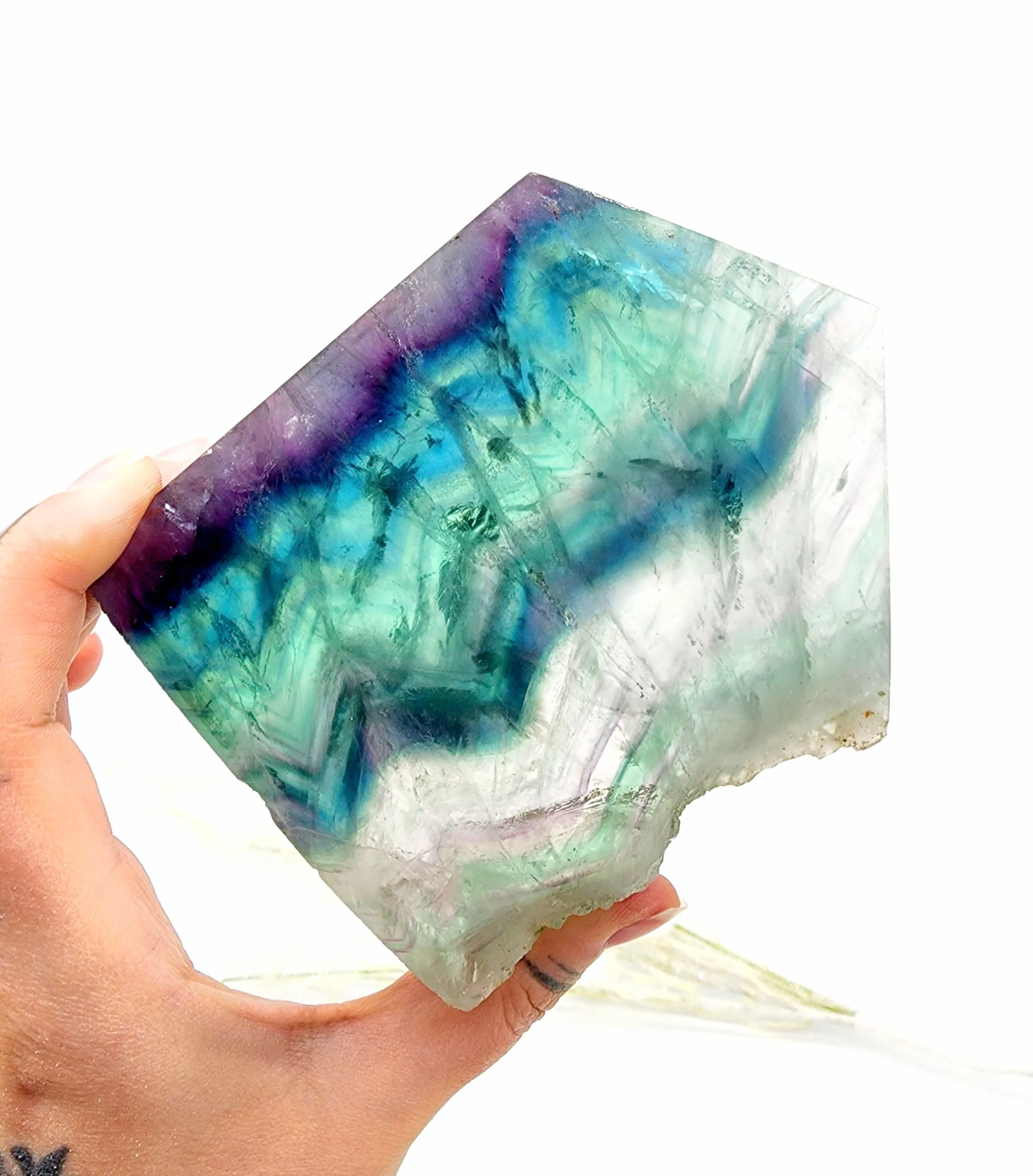 Rainbow Fluorite Points