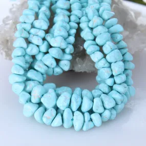 RARE WHITE CREEK Turquoise Beads 6-15mm 16