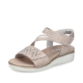 Rieker nu pieds et sandales v3764 90 rose