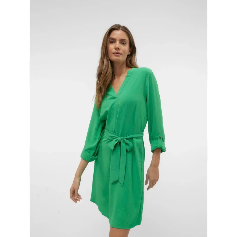 Robe courte à ceinture gavina vert femme - Vero Moda | wimod