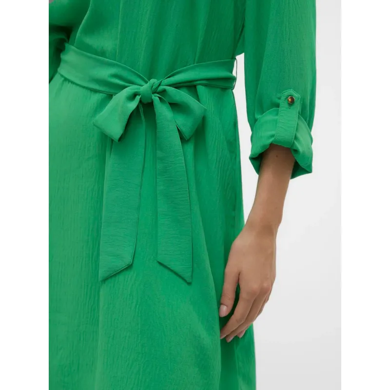 Robe courte à ceinture gavina vert femme - Vero Moda | wimod