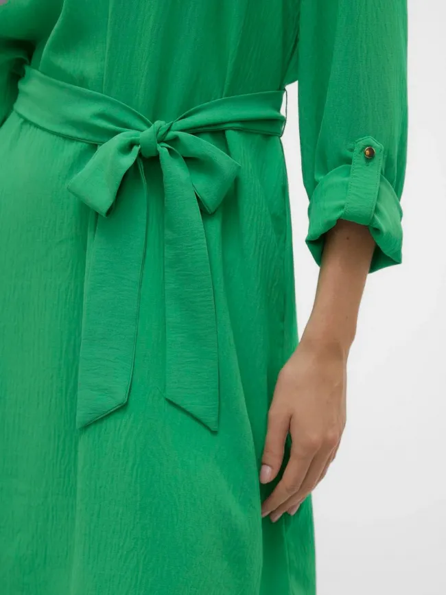 Robe courte à ceinture gavina vert femme - Vero Moda | wimod