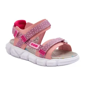 Sandales Velcro Enfant Big Star LL374202 Rose