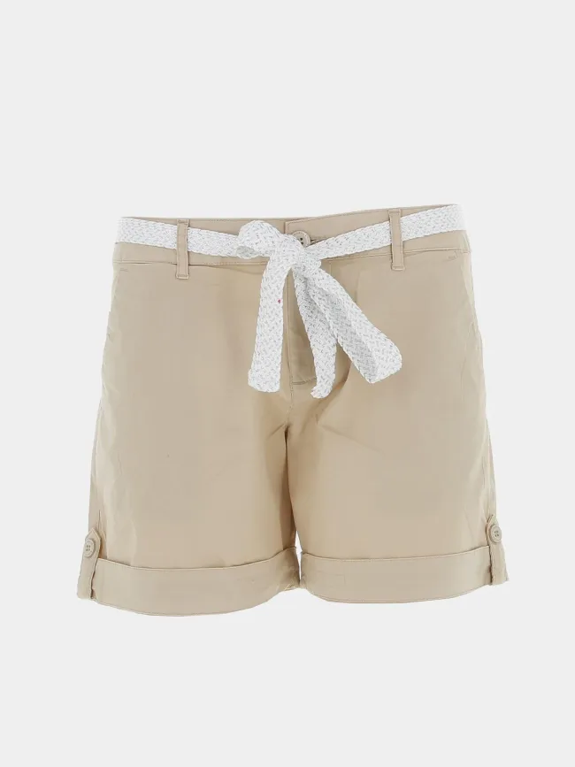 Short ceinture olah beige femme - Sun Valley | wimod