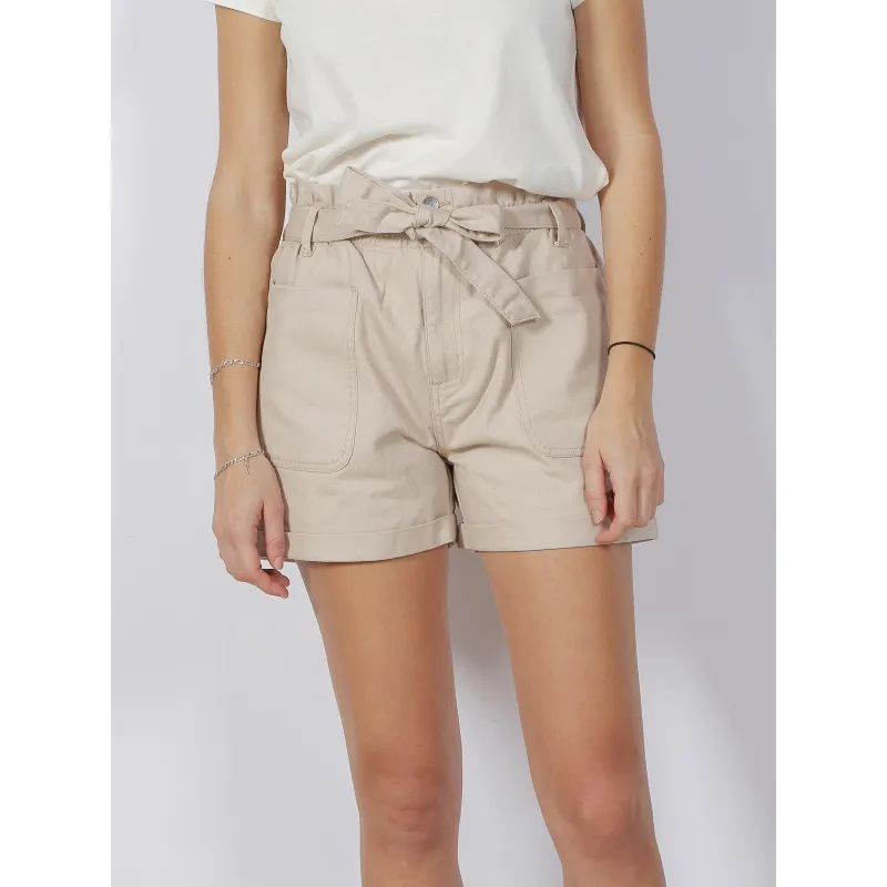 Short ceinture olah beige femme - Sun Valley | wimod