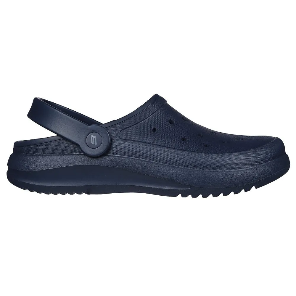 SKECHERS Men's Foamies-Summer Chill Sandal (Navy)