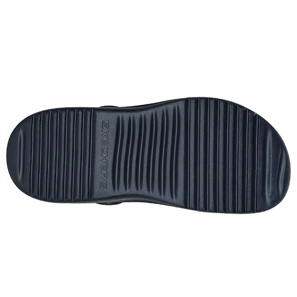 SKECHERS Men's Foamies-Summer Chill Sandal (Navy)