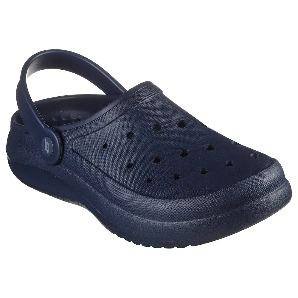 SKECHERS Men's Foamies-Summer Chill Sandal (Navy)