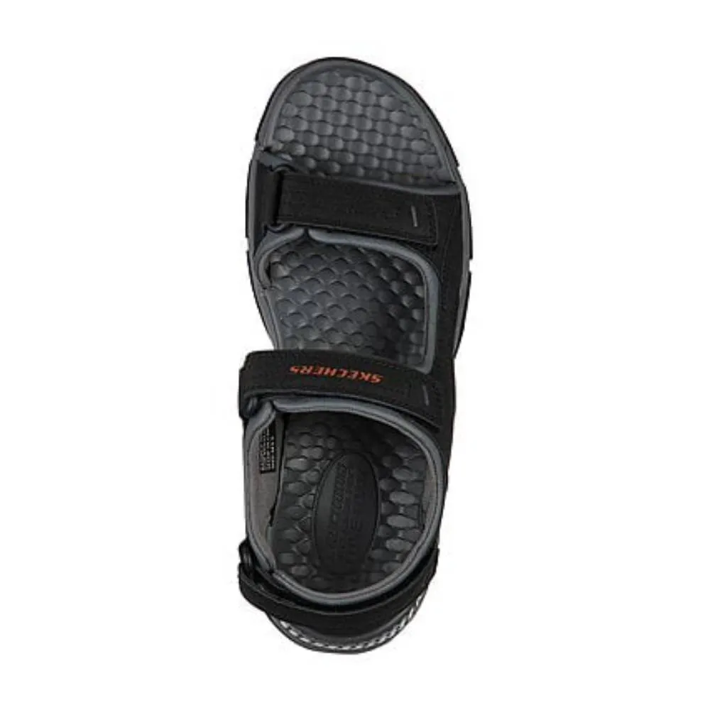 SKECHERS Men's Tresmen-Garo Sandal (Black)