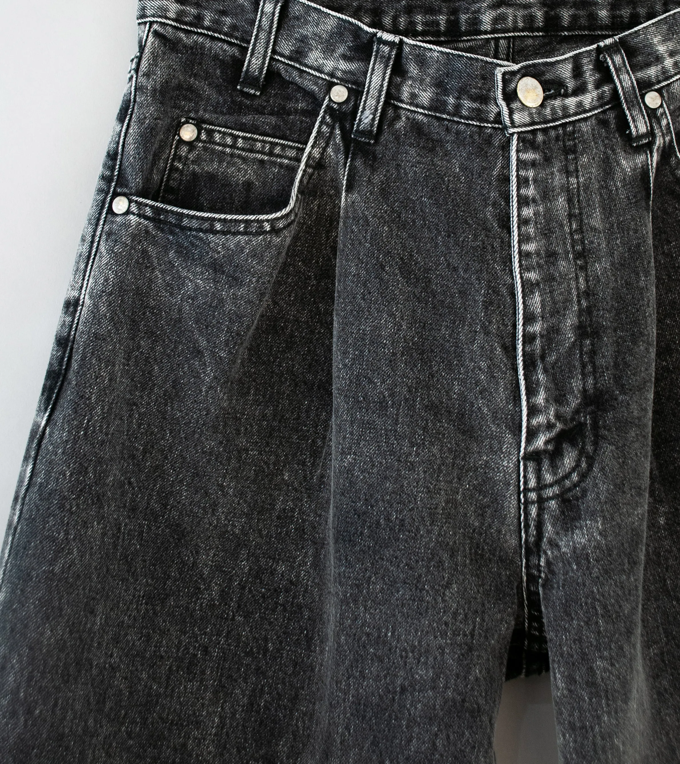 Stein 'Chemical Bleached Denim Jeans' (Black)