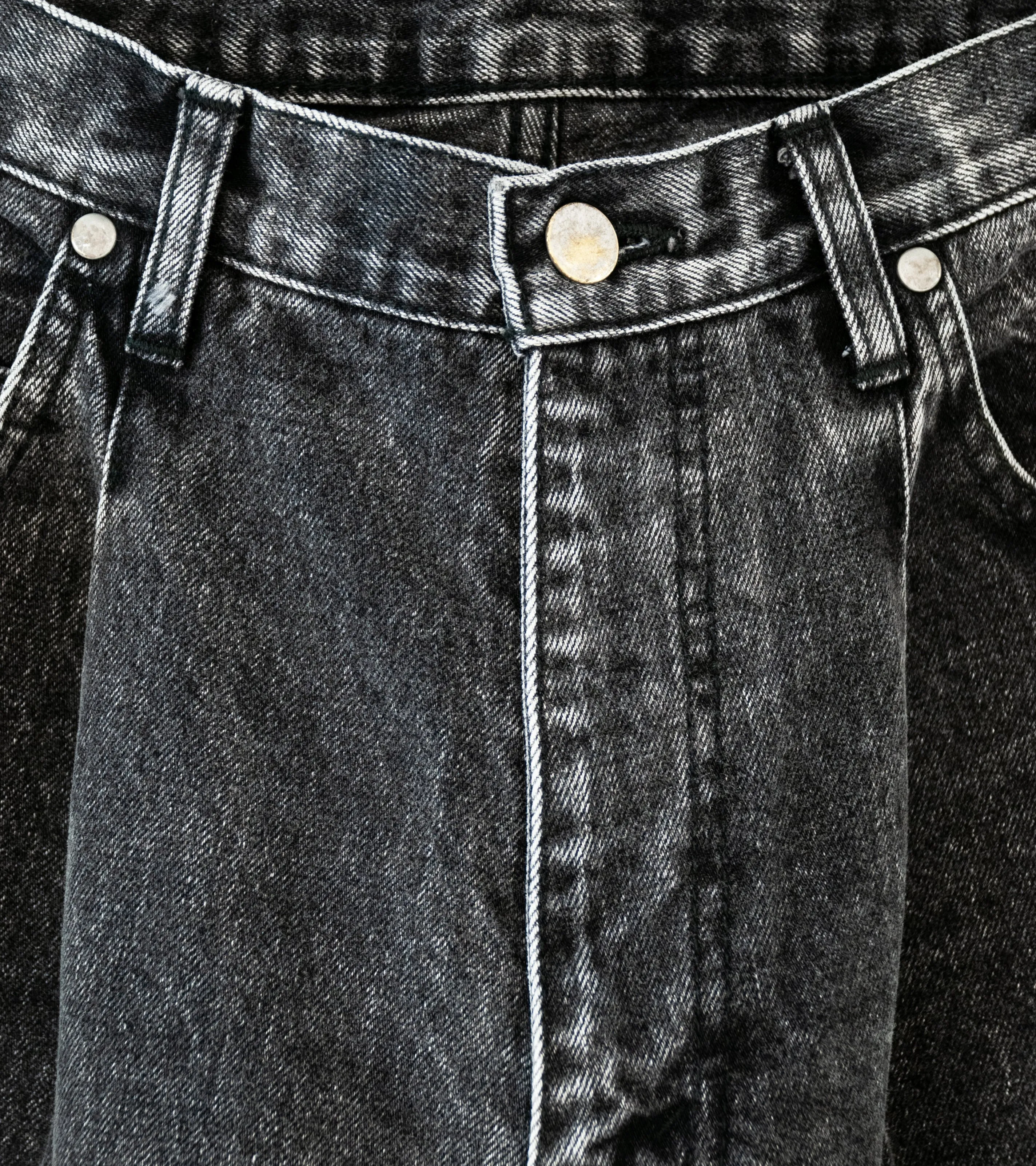 Stein 'Chemical Bleached Denim Jeans' (Black)