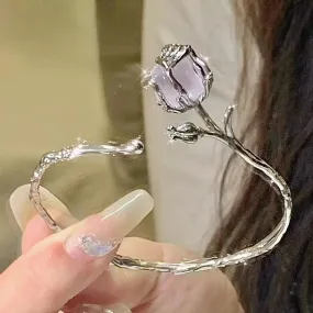 Stone Rose Adjustable Bracelet - Kimi