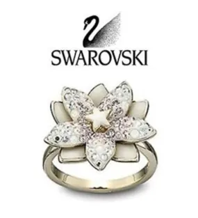 Swarovski LOUELLA Gold Flower RING