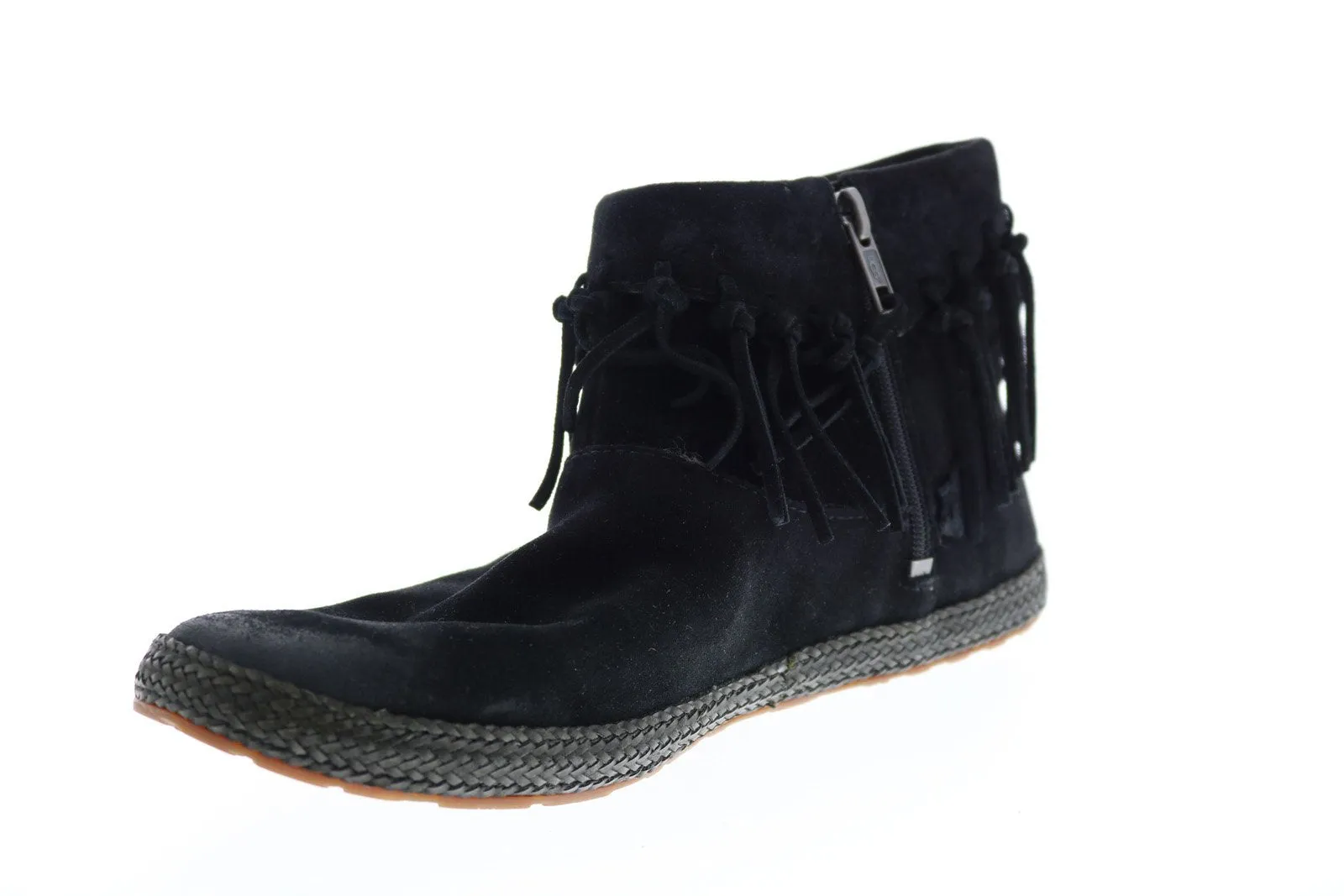 UGG Shenendoah Womens Black Suede Zipper Ankle & Booties Boots