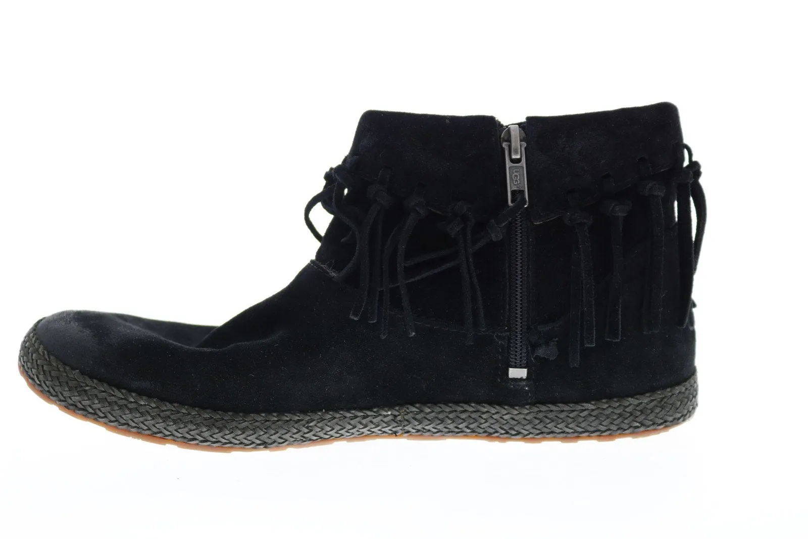 UGG Shenendoah Womens Black Suede Zipper Ankle & Booties Boots