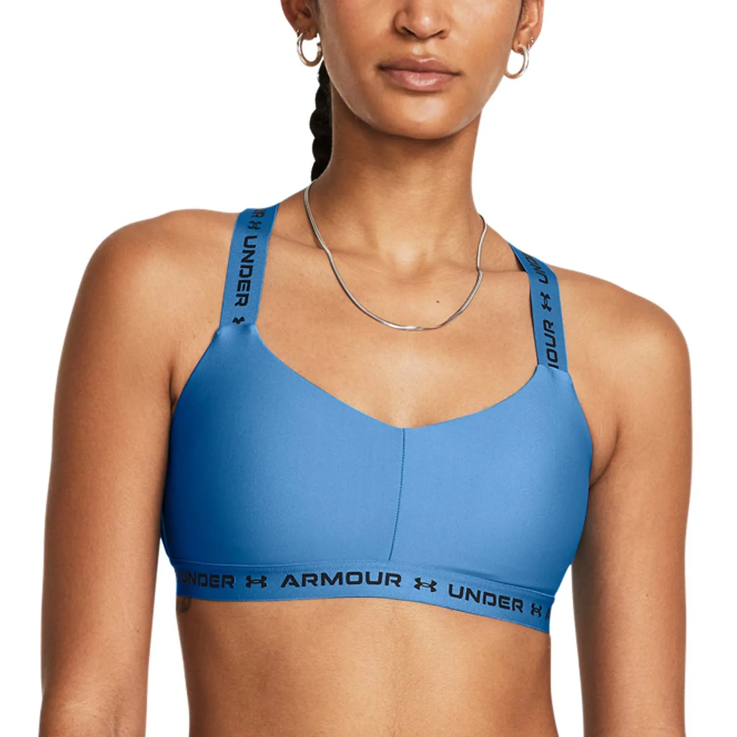 Under Armour Crossback Low Reggiseno Sportivo  Viral Blue/Black