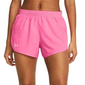 Under Armour Fly By 4in Pantaloncini  Fluo Pink/Reflective