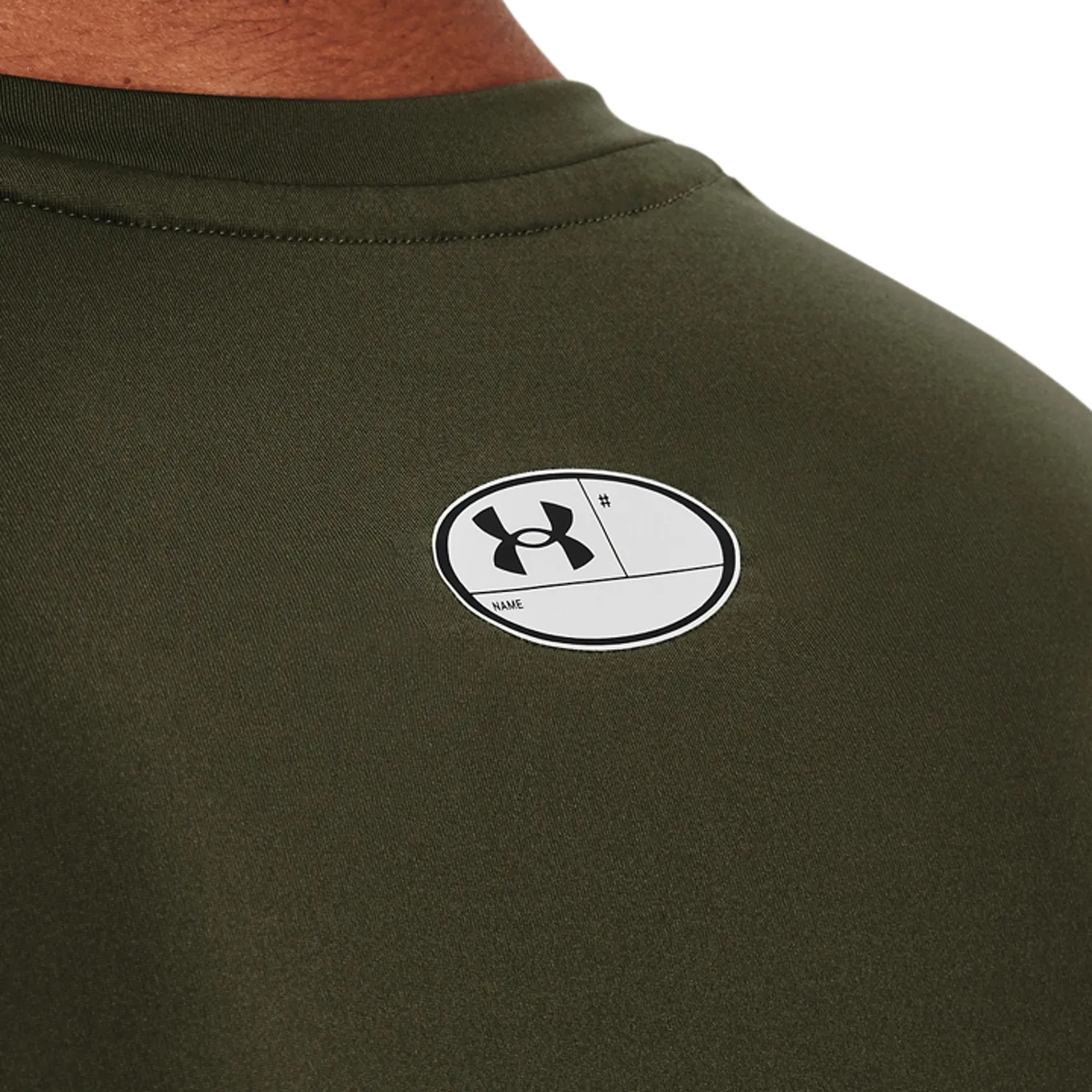 Under Armour HeatGear Compression Logo Maglietta  Marine Od Green/Black