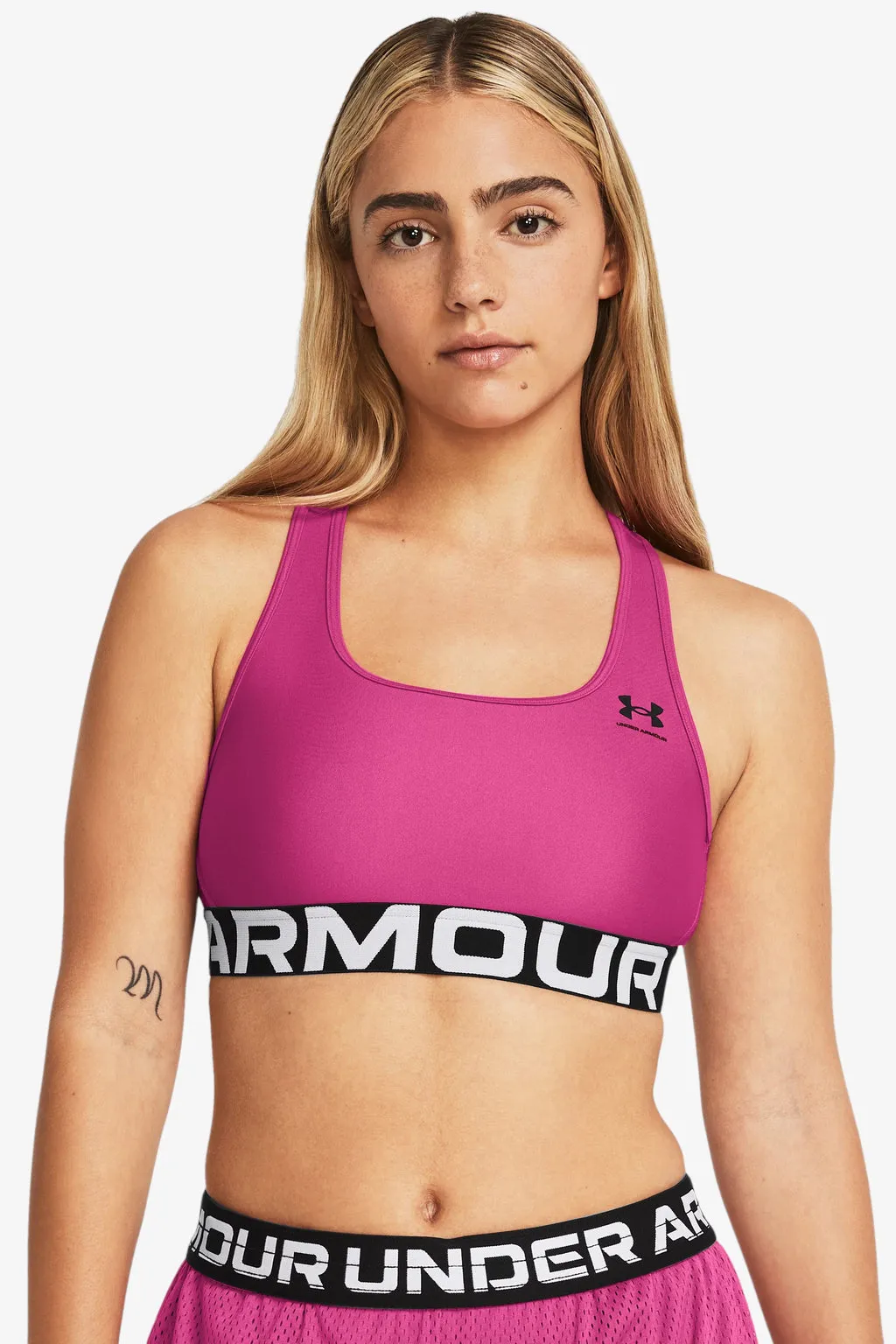 under armour Reggiseno Sportivo Heatgear Mid Branded