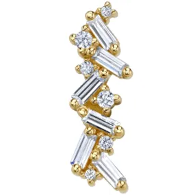 Valus Threaded End in Gold with DIAMONDS