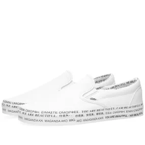 Vans UA 'We Are Beautiful' Classic Slip-OnWhite & True White