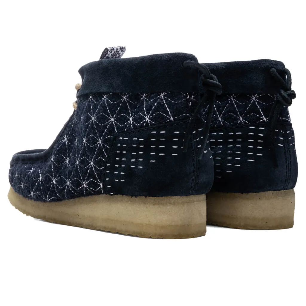 Wallabee Boot - Navy Shashiko