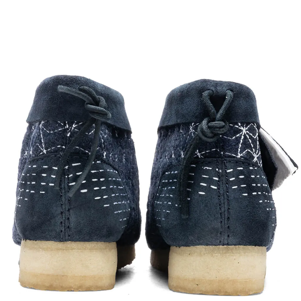 Wallabee Boot - Navy Shashiko