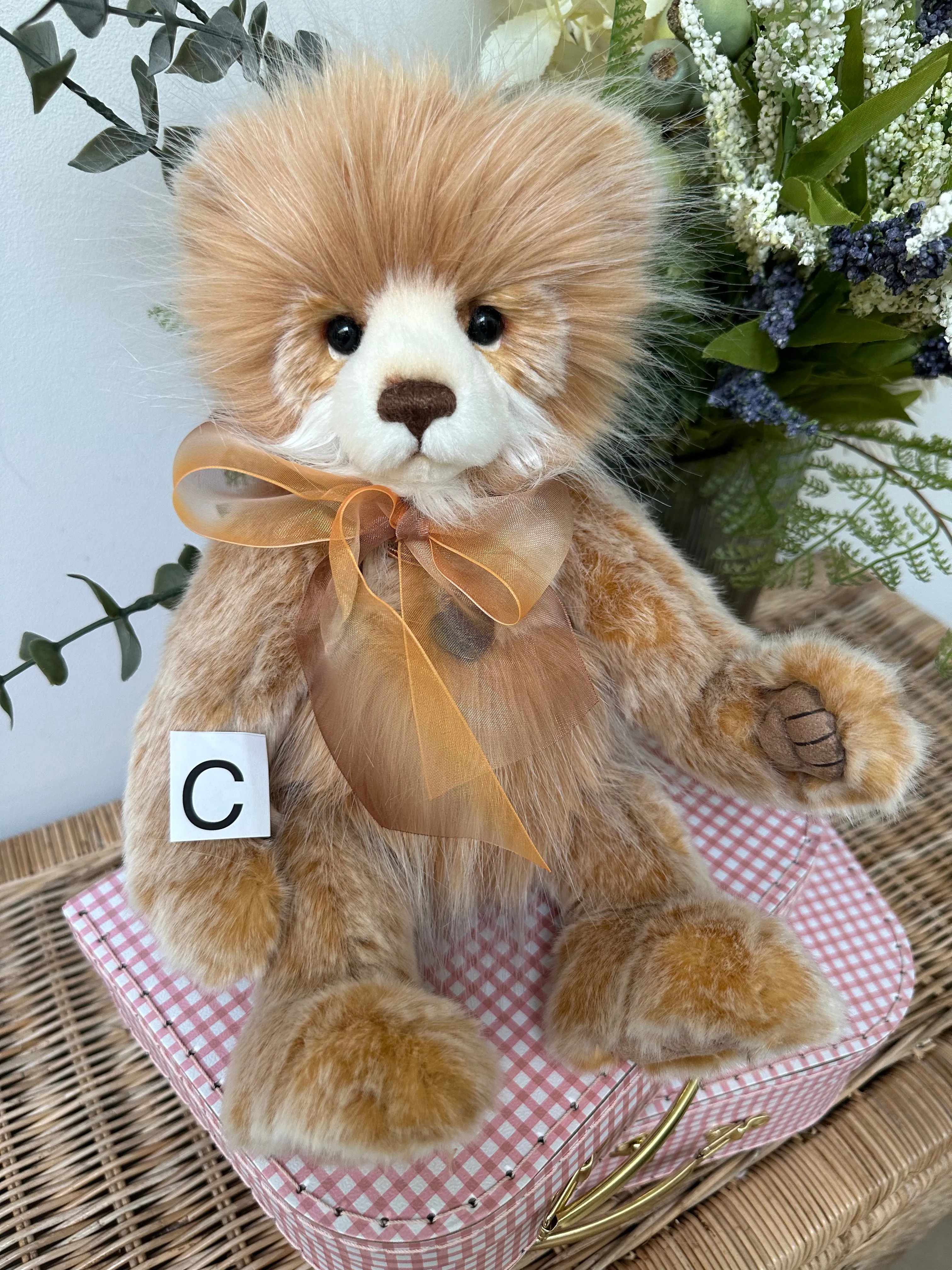 Watchmaker Charlie Bears Cuddle Time Teddy Bear with Bonus Pin Badge