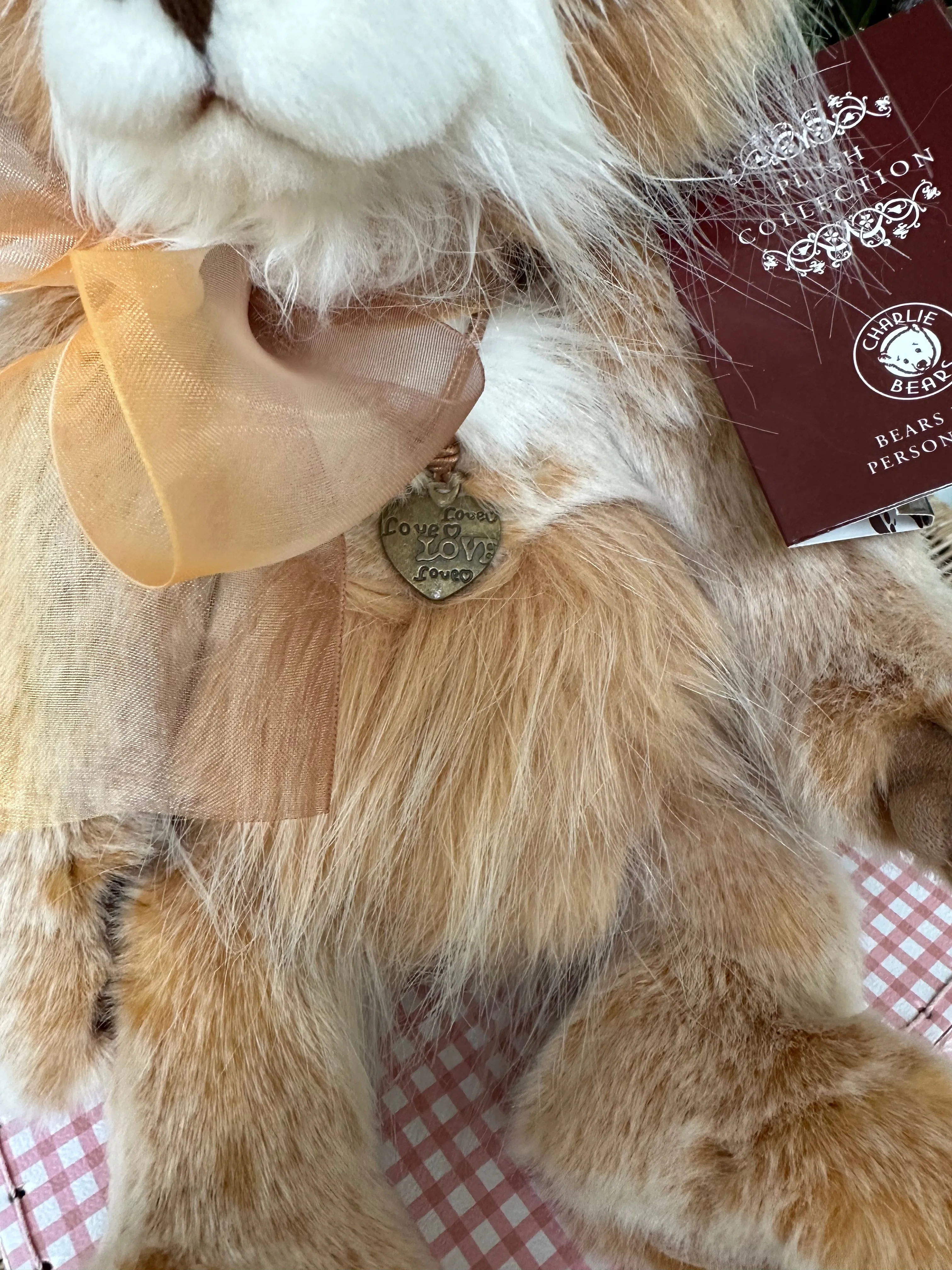 Watchmaker Charlie Bears Cuddle Time Teddy Bear with Bonus Pin Badge